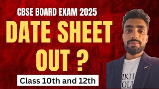 CBSE EXAM DATE SHEET 2025 chikitsak7 CLASS10TH [upl. by Marozas]