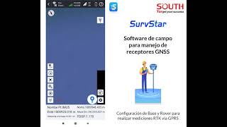 7 NUEVO SOUTH SurvStar  Software de campo GNSS Configuración de mediciones RTK vía GPRS [upl. by Wayolle657]