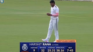 Harshit Rana Best Bowling Spell  Duleep Trophy 2024 [upl. by Younglove]