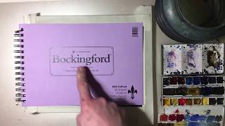 Quick Product Review of Bockingford Small Watercolor Sketchbook [upl. by Anhcar748]