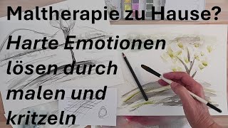 MalTherapie für Zuhause Emotionen Schmerz lösen durch Malen und Kritzeln [upl. by Andromeda]