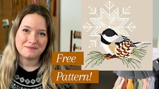 Diana Bloom Flosstube Extra Free Christmas Pattern 2024 [upl. by Awjan]