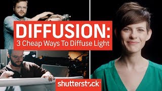 Diffusion Basics 3 Cheap Ways To Diffuse Light  Cinematography Techniques [upl. by Oliviero461]