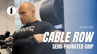 Cable Row SemiPronated Grip [upl. by Teevens]