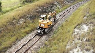 High Rail Excavator for Schwarz Excavations [upl. by Fanchon365]