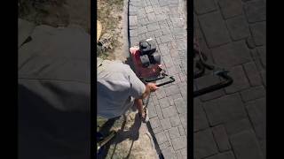 Compacting Paver with no pad [upl. by Emmy]