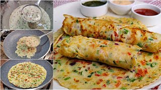 Egg Paratha With Liquid Dough In 5 Minutes No Rolling No kneading  Egg Paratha Recipe [upl. by Witte]