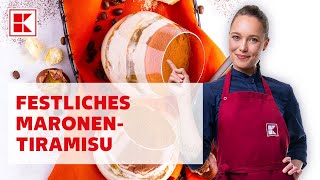 Das perfekte Dessert für die Adventszeit Maronentiramisu I Verena kocht I Kaufland [upl. by Airat354]