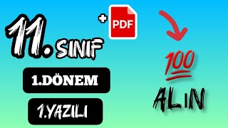 11SINIF TARİH 1DÖNEM 1YAZILI HAZIRLIK SORULARI MEBE PARELEL [upl. by Ainegue]