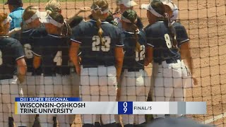 Trine softball thumps WisconsinOshkosh to open super regional play [upl. by Enaile]