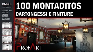 Profart srl  Cartongessi e finiture  Cantiere 100 Montaditos in Arosio Co [upl. by Pilloff]