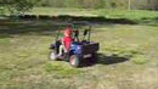 Kids driving Yamaha Rhino [upl. by Ennaitsirk250]