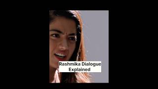 Animal Movie Rashmika dialogue meaning explainedbollywood ranbirkapooranimalmovie bollywoodfacts [upl. by Lleraj]