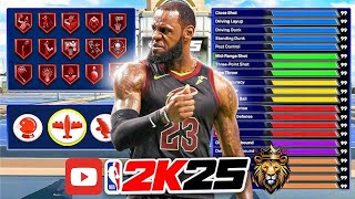 PRIME LEBRON JAMES BUILD NBA 2K25 ANIMATIONS JUMPSHOT amp DUNKS PS5 [upl. by Amilb993]