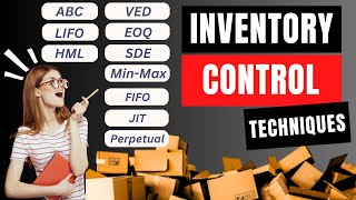 Inventory Control Techniques  Inventory Control Methods  Inventory Control System  ABC VED  EOQ [upl. by Martynne]