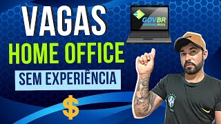 🔥VAGAS DE EMPREGO HOME OFFICE SEM EXPERIÊNCIA  Trabalhe de casa com a GovBR  Rodrigo Ferreira [upl. by Strauss]