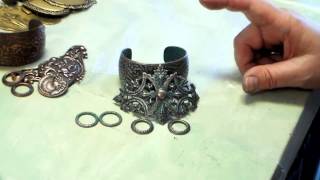 Using Plated Brass Stampings in Your Jewelry Designs How to Make Gilt Brass Good Plating [upl. by Ymmik]