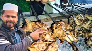 BARBQFood Malai Boti Chicken boti  Mashallah village food [upl. by Akirdnahs542]