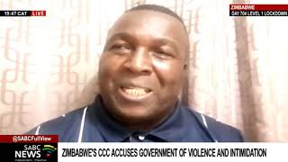 Zimbabwes Citizens Coalition for Change accuses government of violence and intimidation [upl. by Aynotan]