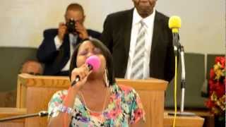 Lena ByrdMiles Singing at New Hope COGIC [upl. by Adalbert683]