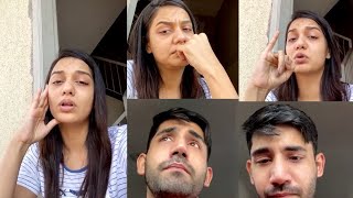 LIVE🔴  Divya Agarwal amp Varun Sood Cried BADLY At Chat  Instagram [upl. by Naitsirc]