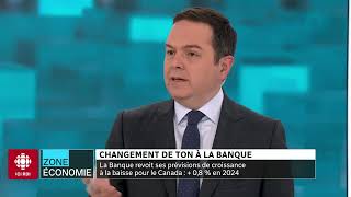 Zone économie  Changement de ton à la Banque du Canada [upl. by Oam]