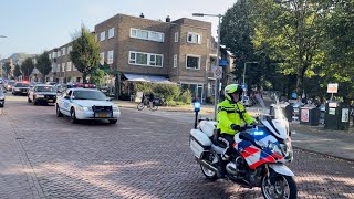 open dag veel Amerikaanse politie met zwaailichten en sirene’s [upl. by Dragoon]