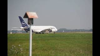 Airbus A380 Take off Muc [upl. by Kopans]