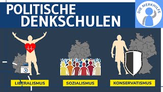 Liberalismus Sozialismus amp Konservatismus  Politische Denkschulen  Idee Ziele amp Menschenbild [upl. by Ahseyd399]