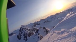 See skiers terrifying 1600foot fall off cliff [upl. by Perni]