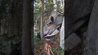 Bouldering  Kamienna Góra Santa Mañana 6B bouldering climbing rockclimbing [upl. by Wendell]