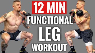 Functional PUMP 12 Min Kettlebell Leg Workout  FOLLOW ALONG [upl. by Natalee254]