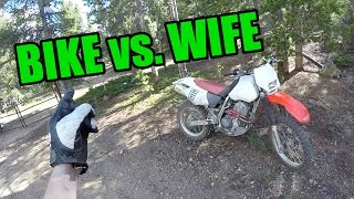 Bike vs Wife  XR400 Reveal [upl. by Trofmoc]