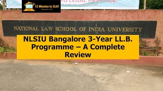 NLSIU Bangalore 3Year LLB Course I Complete Analysis I Keshav Malpani [upl. by Keiko116]