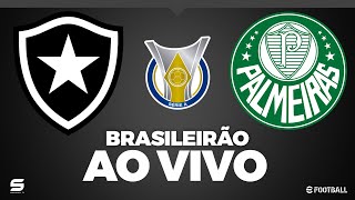 BOTAFOGO X PALMEIRAS AO VIVO AO VIVO COM IMAGEM JOGO DE HOJE ASSISTA AGORA PES 2021 [upl. by Ecirual]