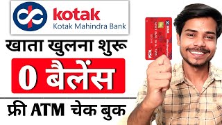 Kotak Mahindra Bank Open Account Zero Balance  Kotak 811 Account Opening Online Zero Balance [upl. by Dimitri985]