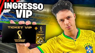 FUI NO JOGO DO BRASIL COM INGRESSO VIP BRASIL X SUÍÇA COPA DO MUNDO [upl. by Anaihs776]