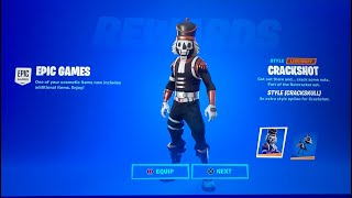 How To Get Crackshot Skin NOW FREE In Fortnite Unlock Crackshot Skin Free Crackabella Skin [upl. by Leitao]