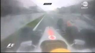 F1 2011 Canada  Incident between Jenson Button and Lewis Hamilton [upl. by Atinele]