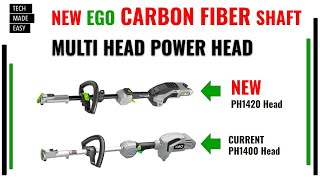 NEW EGO Multi Head CARBON FIBER Power Head Compared to Current Model PH1420 PH1400 [upl. by Yorke]