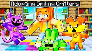 Adopting the SMILING CRITTERS in MINECRAFT [upl. by Hayimas]