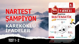 KAREKÖKLER TEST 1  2  NARTEST ŞAMPİYON MATEMATİK SORU BANKASI [upl. by Hasina361]