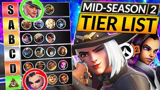 The Mid Season 8 Overwatch 2 Hero Tier List 👀 [upl. by Nairdna158]