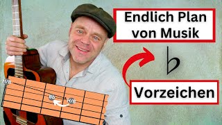 b Vorund Versetzungszeichen auf der Gitarre [upl. by Ailes]