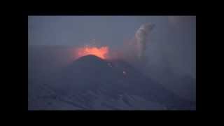 Strombolian explosions at New SE crater of Etna volcano [upl. by Etnad]