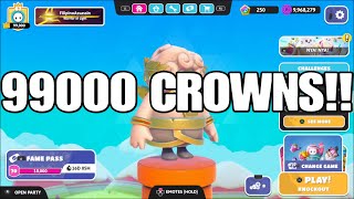 I REACHED 99000 CROWNS IN FALL GUYS [upl. by Gusta653]