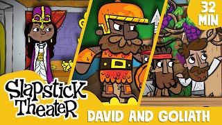 David and Goliath  More Slapstick Theater Bible Stories [upl. by Leavelle534]