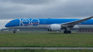 HUGE Planes Departing From Amsterdam Schiphol Aiport Runway Polderbaan [upl. by Lihka]