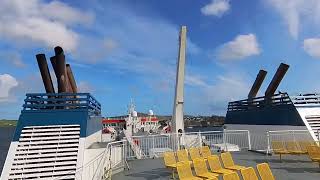 Leaving Lerwick on the ferry Hrossey for Orkney and Aberdeen [upl. by Luapleahcim]