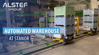 Automated warehouse  Stanor amp Alstef Group [upl. by Harihs]